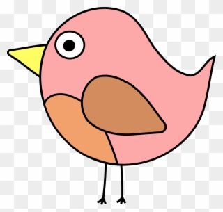 Pajarito Rosa - Drawing Clipart
