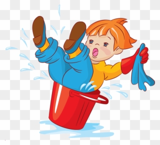 Personnages Pinterest Art Kids - Clip Art Children Cleaning - Png Download
