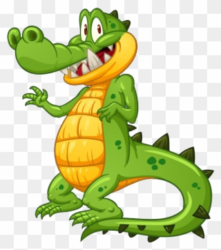 Cute Crocodile Cartoon - Cartoon Crocodile Clipart