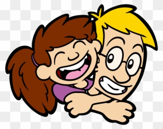 Daughter Hugging Dad Comicstrip Comics Dads Dadsandsons - Child Clipart