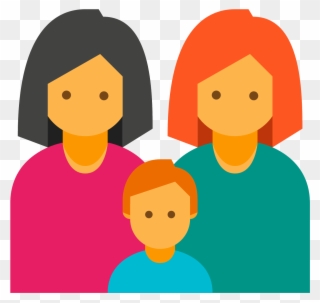Familie Zwei Frauen Icon - Familia Png Icono Clipart