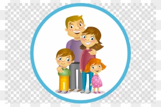 Happy Family Clipart Four - Png Download