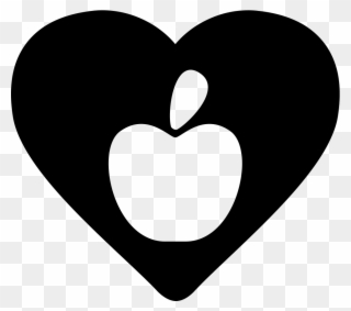 Apple In A Heart Comments - Ville De Saint Etienne Clipart