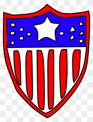 Usa Flag Badge Clipart