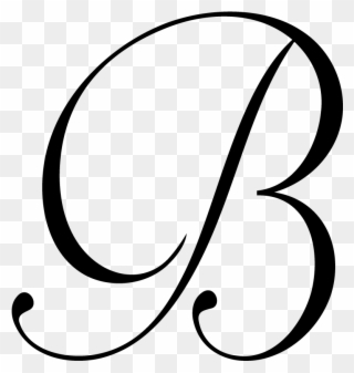 B Letter Png File Download Free - Monogram Letter B Png Clipart