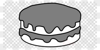 Chocolate Cake Black And White Clipart Chocolate Cake - Birthday Cake No Candles - Png Download