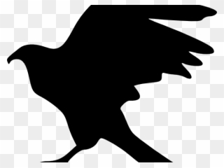 Peregrine Falcon Clipart Silhouette - Hawk Silhouette Png Transparent Png