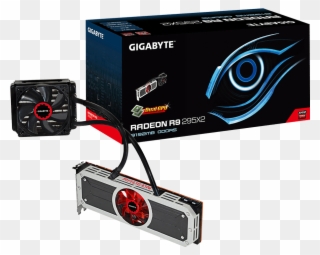 Gv R9295x2 8gd B - Gigabyte Radeon R9 295x2 Black 8 Gb Clipart