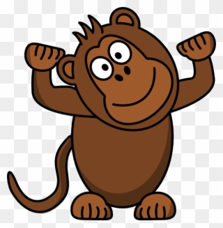 Brown Monkey Clipart - Png Download