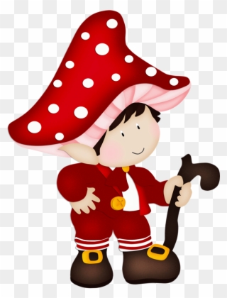 Gnome * Mushroom House, Enchanted, Elves, Clip Art, - Gnome - Png Download