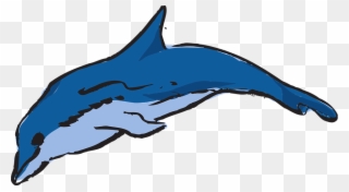 Dolphin Drawing Pictures 11, Buy Clip Art - Warna Ikan Lumba Lumba - Png Download