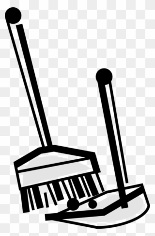 Cleaning Drawing Dustpan Brush - Broom And Dustpan Transparent Background Clipart