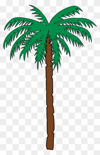 Palm Tree Date - Straight Palm Tree Cartoon Clipart