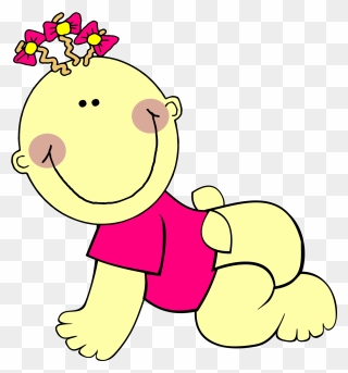 Free Crawling Baby Clip Art - Png Download