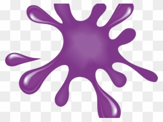 Pice Clipart Purple - Purple Paint Splat Clipart - Png Download