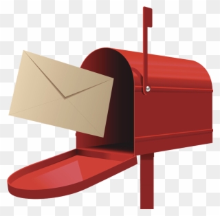 Post Box Letter Illustration - Mail Box Clipart - Png Download