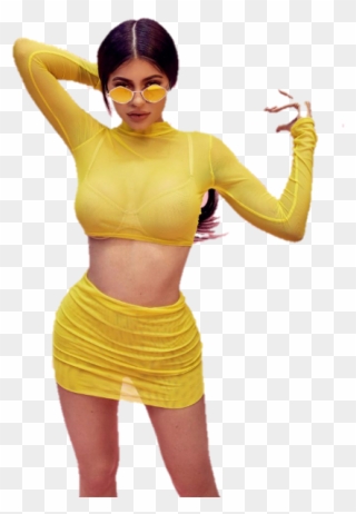 Kylie Jenner Yellow Outfit Clipart