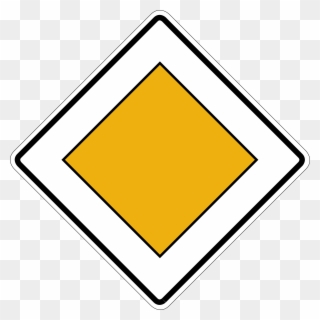 Zeichen Für Die Hauptverkehrsstraße, Stvo Ddr - Bedeutet Dieses Verkehrszeichen Vorfahrt Clipart