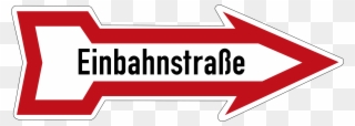 Verkehrszeichen Einbahnstraße - Улица С Односторонним Движением Clipart