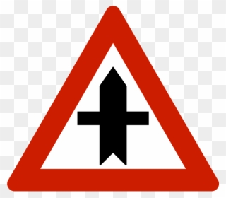 Norwegian Road Sign - Segnali Stradali Di Precedenza Clipart