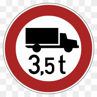 Verkehrsverbot Für Lastkraftfahrzeuge Über Ein Bestimmtes - Traffic Sign Clipart