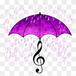Art Purple Rain By - Umbrella Clipart