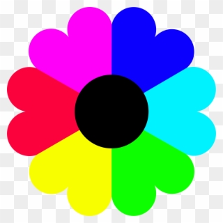Flower Clip Art Colour - Png Download