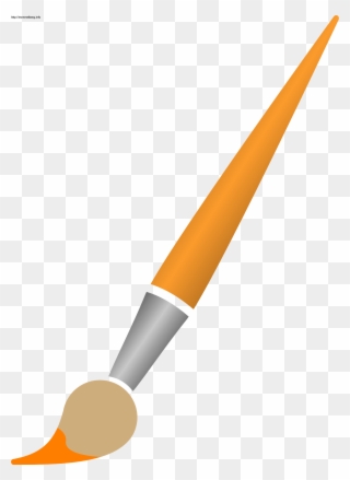 Clipart Paint Brush With Orange Dye Grey Hair Dye For - Green Paint Brush Clipart - Png Download