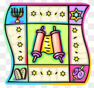 Vector Illustration Of Jewish Identity And Judaism - Clip Art - Png Download