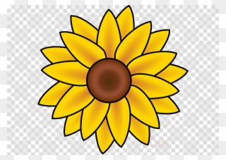 Sunflower August Clipart Drawing Clip Art - 20% Off Of 3 Or More! - Png Download