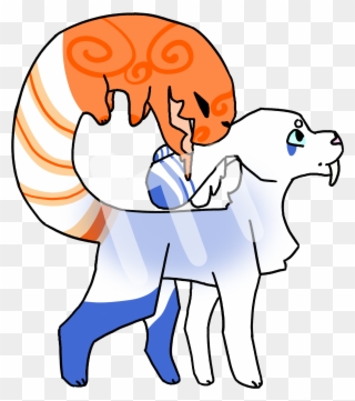 Tail Striping, Tail Swirls,, Blue Markings, Blue Haze - Cartoon Clipart