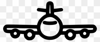 Transportation Clipart Airplane Symbol - Airplane - Png Download