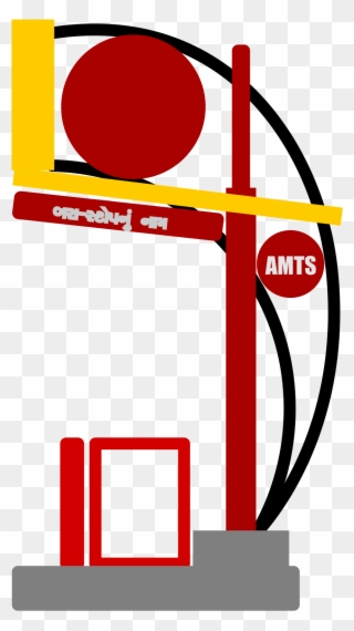 Open - Amts Bus Stop Ahmedabad Clipart