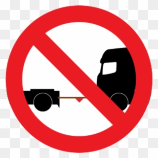 No Trailering Allowed - Circle Clipart