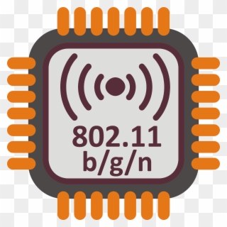 Clipart - Wifi 802 - 11 B/g/n - Microprocessor Clipart - Png Download