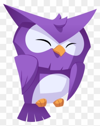 Purple Owl - Animal Jam Owl Png Clipart