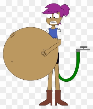 Enid's Water Inflation By Angry-signs - Ok Ko Enid Belly Clipart