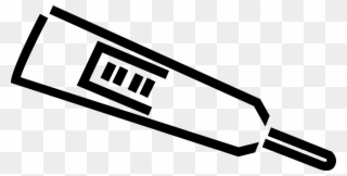 Vector Illustration Of Medical Thermometer Measures Clipart