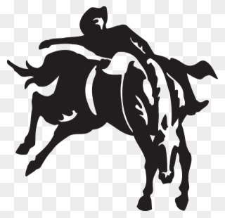 Bareback Bronc Rider Clipart - Png Download