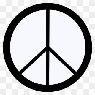 Ghost White Peace Symbol 12 Dweeb Peacesymbol - Peace Symbol Clipart