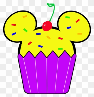 Mickey Mouse Thanksgiving Clipart - Minnie Mouse Cupcake Clipart - Png Download