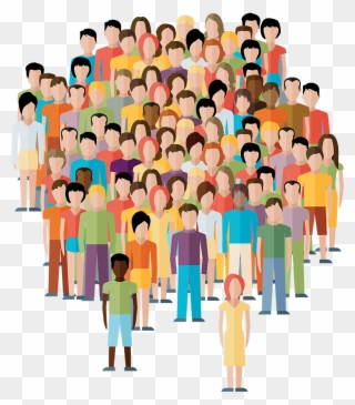 Crowd Clipart Transparent Person - Population Stock - Png Download