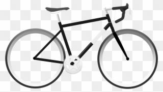 Road Bike Clipart Clipart Kid - Bike Cartoon Transparent Background - Png Download