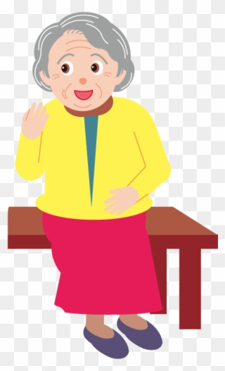 Child Clip Art Elderly Woman Image Transprent - Mujer Edad Avanzada - Png Download