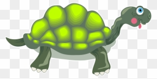 Free Brontosaurus Free Adder Free Tortoise Cartoon - Tortoise Clipart - Png Download