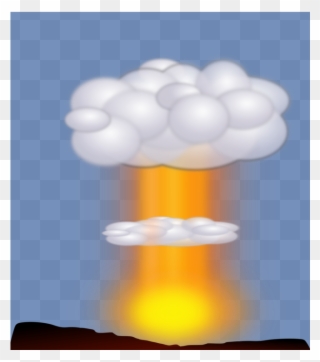 Nuclear Weapon Nuclear Explosion Drawing Mushroom Cloud - Nuke Explosion Clipart Gif - Png Download