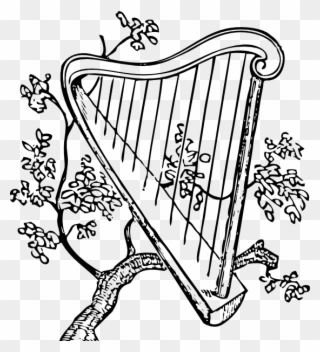 Harp And Branch Png Images - Clipart Harpe Transparent Png