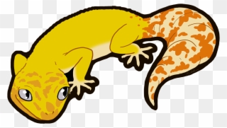 Svg Library Clip Lizard Gecko - Leopard Gecko Cartoon Png Transparent Png