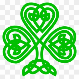 Celtic Knot Shamrock Clipart - Png Download