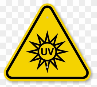 Iso Uv Light Hazard Warning Sign Symbol - Uv Light Clip Art - Png Download